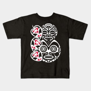 Polynesian tiki face Kids T-Shirt